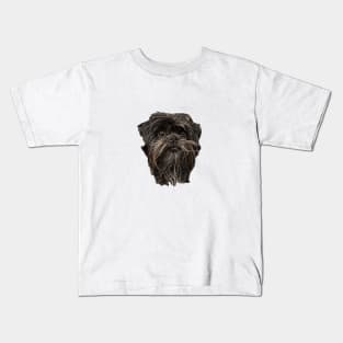 Affenpinscher Cute Puppy Dog Face Kids T-Shirt